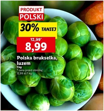 Brukselka - polska - Lidl - 8.99 zł - od 12.12.2024 do 15.12.2024