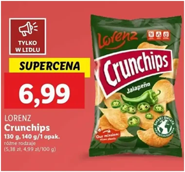 Chipsy - jalapeno - Crunchips - Lidl - 6.99 zł - od 12.12.2024 do 15.12.2024