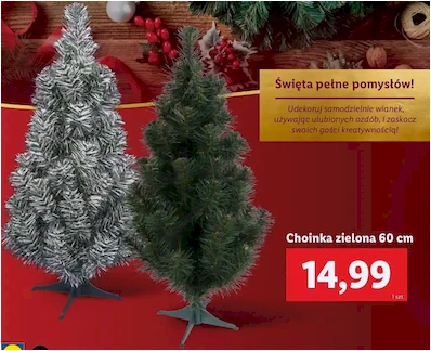 Choinka - 60 cm - Lidl - 14.99 zł - od 05.12.2024 do 07.12.2024