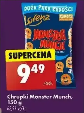 Chrupki - Monster Munch - Biedronka - 9.49 zł - od 27.12.2024 do 02.01.2025