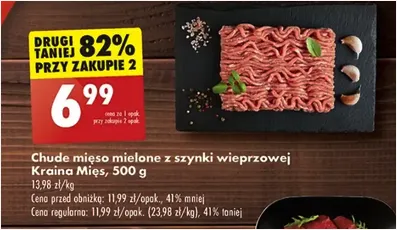 Chude mięso mielone - z szynki wieprzowej - Kraina Mięs