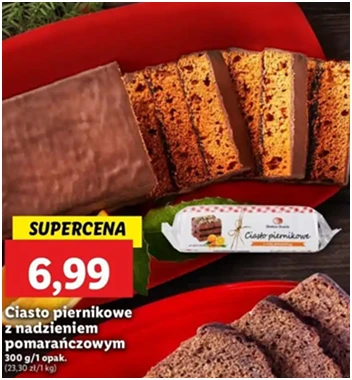 Ciasto piernikowe - z nutą pomarańczową - Lidl - 6.99 zł - od 12.12.2024 do 15.12.2024