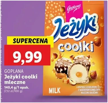 Cukierki - milk Jeżyki Coolki - Lidl - 9.99 zł - od 12.12.2024 do 15.12.2024