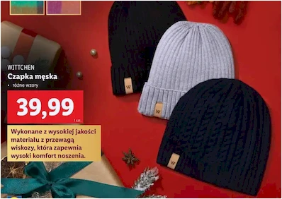 Czapka męska - Wittchen - Lidl - 39.99 zł - od 07.12.2024 do 07.12.2024