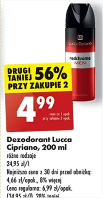 Dezodorant - Lucca Cipriano - Biedronka - 4.99 zł - od 27.12.2024 do 31.12.2024