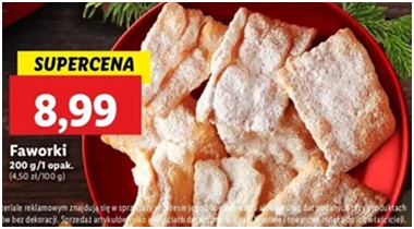 Faworki - Lidl - 8.99 zł - od 12.12.2024 do 15.12.2024