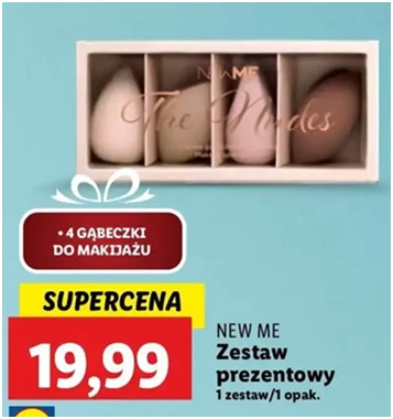 Gąbeczki do makijażu - Newme - Lidl - 19.99 zł - od 12.12.2024 do 15.12.2024