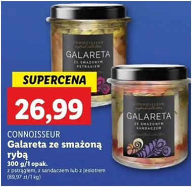 Galareta - ze smażonym jesiotrem - Connoisseur - Lidl - 26.99 zł - od 12.12.2024 do 15.12.2024