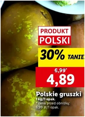 Gruszki - Lidl - 4.89 zł - od 12.12.2024 do 15.12.2024