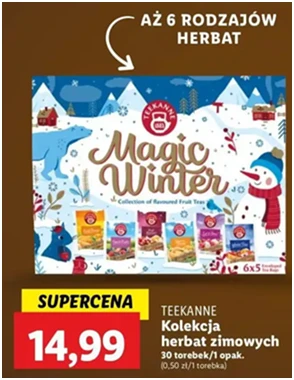 Herbata - magic winter collection - Teekanne Magic Winter - Lidl - 14.99 zł - od 12.12.2024 do 15.12.2024