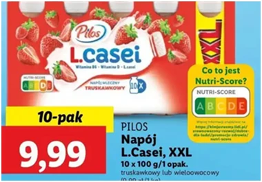 Jogurt mleczny - wieloowocowy - Pilos L.casei - Lidl - 9.99 zł - od 12.12.2024 do 15.12.2024