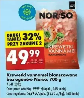 Krewetki vannamei blanszowane - Norso