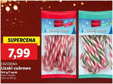 Lizaki - cukrowe - Favorina - Lidl - 7.99 zł - od 12.12.2024 do 15.12.2024