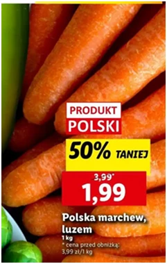 Marchew - polska - Lidl - 1.99 zł - od 12.12.2024 do 15.12.2024