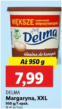 Margaryna - Delma Do Kanapek - Lidl - 7.99 zł - od 12.12.2024 do 15.12.2024