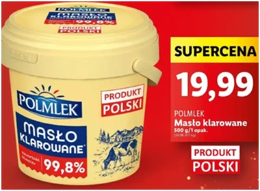 Masło klarowane - Polmlek - Lidl - 19.99 zł - od 12.12.2024 do 15.12.2024