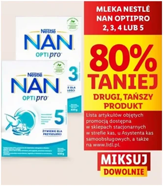 Mleko 5 - Nestle Nan Optipro - Lidl - 0 zł - od 12.12.2024 do 15.12.2024