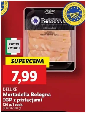 Mortadela bolońska - z pistacjami - Deluxe (Schwarz) - Lidl - 7.99 zł - od 12.12.2024 do 15.12.2024