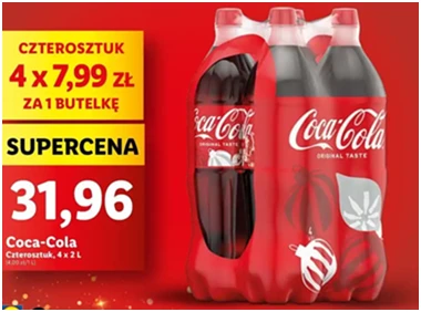 Napój - Coca-Cola - Lidl - 31.96 zł - od 12.12.2024 do 15.12.2024