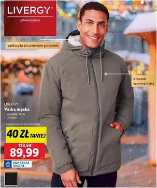 Parka - Livergy - Lidl - 89.99 zł - od 02.12.2024 do 07.12.2024