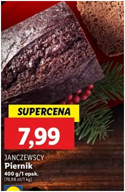 Piernik - Janczewscy - Lidl - 7.99 zł - od 12.12.2024 do 15.12.2024