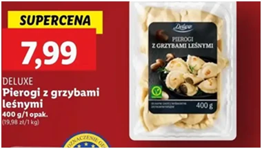 Pierogi - z grzybami leśnymi - Deluxe (Schwarz) - Lidl - 7.99 zł - od 12.12.2024 do 15.12.2024