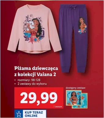 Piżama dziewczęca - OnLine - Lidl - 29.99 zł - od 02.12.2024 do 07.12.2024