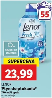 Płyn do płukania - fresh wind - Lenor Fresh Air Effect - Lidl - 23.99 zł - od 12.12.2024 do 15.12.2024