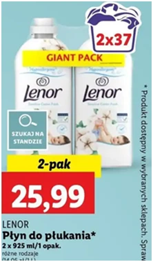 Płyn do płukania - Lenor Sensitive - Lidl - 25.99 zł - od 12.12.2024 do 15.12.2024