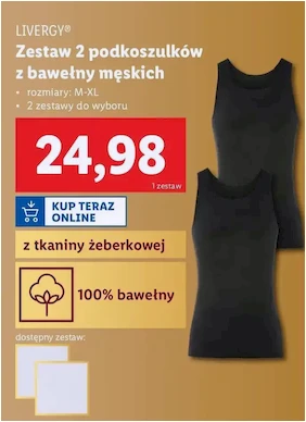 Podkoszulka męska - m-xl - Livergy - Lidl - 24.98 zł - od 02.12.2024 do 07.12.2024