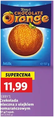 Pomarańcza - czekoladowa - Terry's - Lidl - 11.99 zł - od 12.12.2024 do 15.12.2024