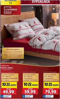 Pościel polarowa - 220 x 200 cm + 2 70 80 - Livarno Home - Lidl - 79.99 zł - od 05.12.2024 do 07.12.2024