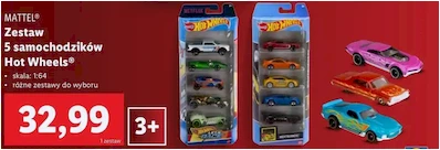 Samochodziki - Hot Wheels - Lidl - 32.99 zł - od 02.12.2024 do 07.12.2024