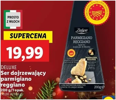 Ser - parmigiano reggiano - Deluxe (Schwarz) - Lidl - 19.99 zł - od 12.12.2024 do 15.12.2024