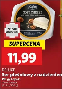 Ser pleśniowy - orzechowy - Deluxe (Schwarz) - Lidl - 11.99 zł - od 12.12.2024 do 15.12.2024