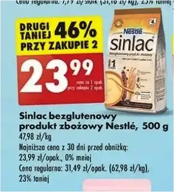 Sinlac - bezglutenowy produkt zbożowy - Nestlé