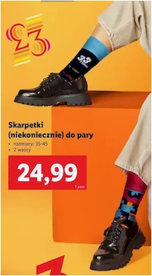 Skapetki - niekoniecznie do pary 35-45 - Lidl - 24.99 zł - od 02.12.2024 do 07.12.2024