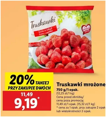 Truskawki - Freshona - Lidl - 9.19 zł - od 12.12.2024 do 15.12.2024