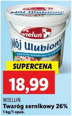 Twaróg - mój ulubiony - Wieluń - Lidl - 18.99 zł - od 12.12.2024 do 15.12.2024