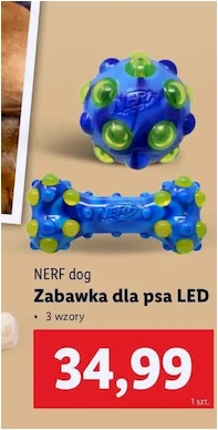 Zabawka dla psa - led - Nerf Dog - Lidl - 34.99 zł - od 05.12.2024 do 07.12.2024