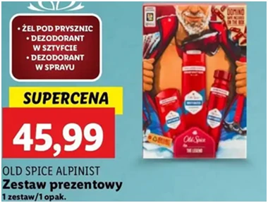 Zestaw w pudełku - whitewater: żel pod prysznic 250 ml + dezodorant spray 150 sztyfcie 50 - Old Spice - Lidl - 45.99 zł - od 12.12.2024 do 15.12.2024