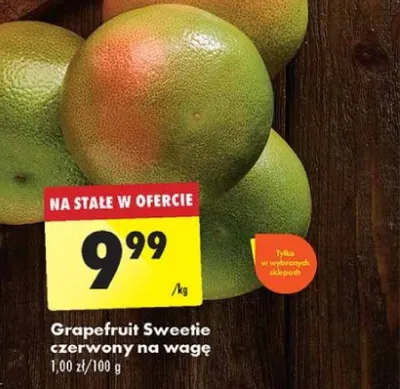 Grapefruit Sweetie czerwony na wagę - Biedronka - 9.99 zł - od 02.01.2025 do 04.01.2025