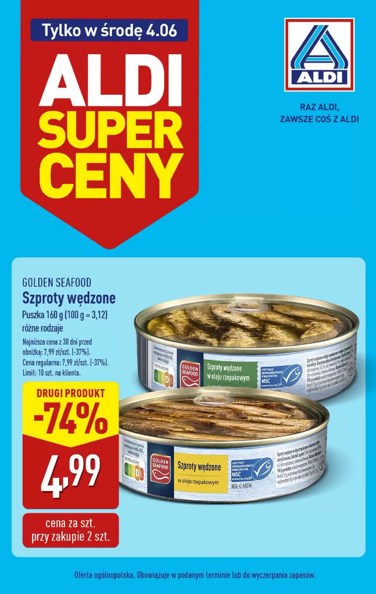 Gazetka Aldi od 04.06.2025 do 04.06.2025