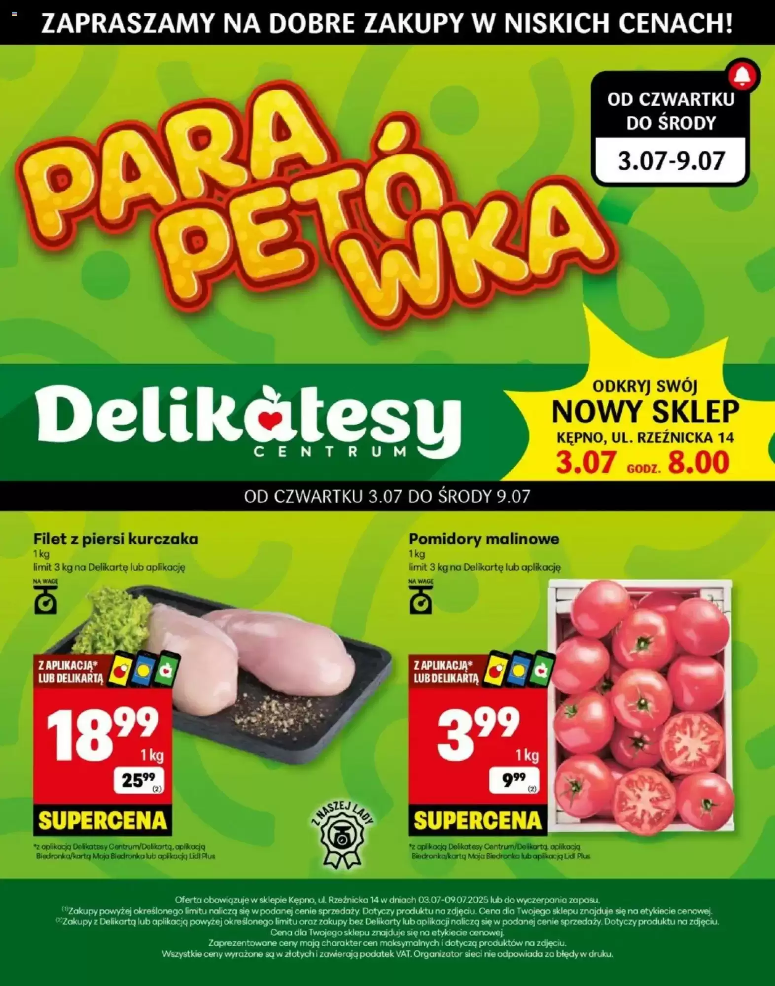 Gazetka Delikatesy Centrum od 03.07.2025 do 09.07.2025