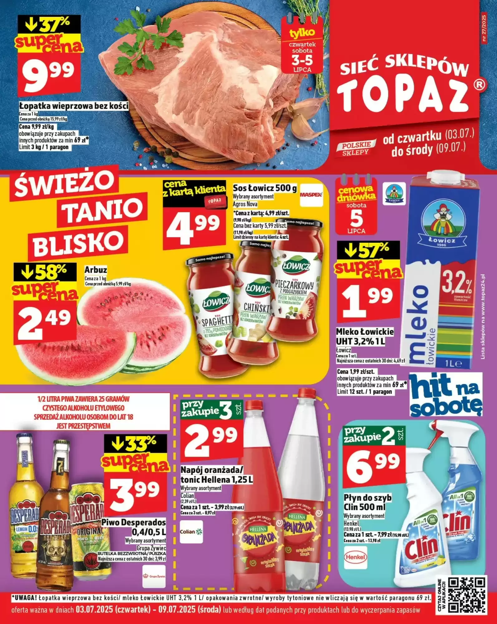 Gazetka Topaz od 03.07.2025 do 09.07.2025