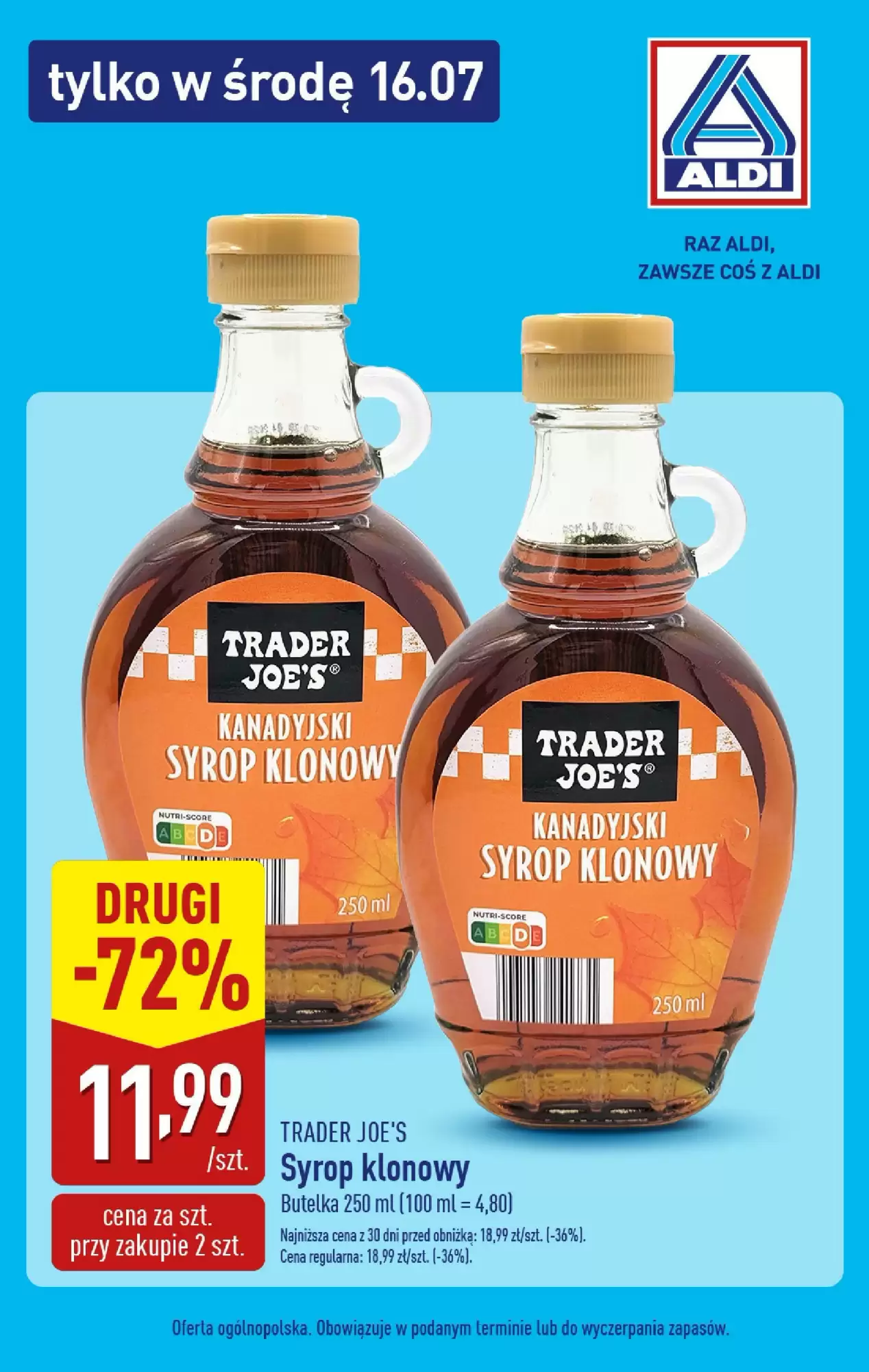 Gazetka Aldi od 16.07.2025 do 16.07.2025