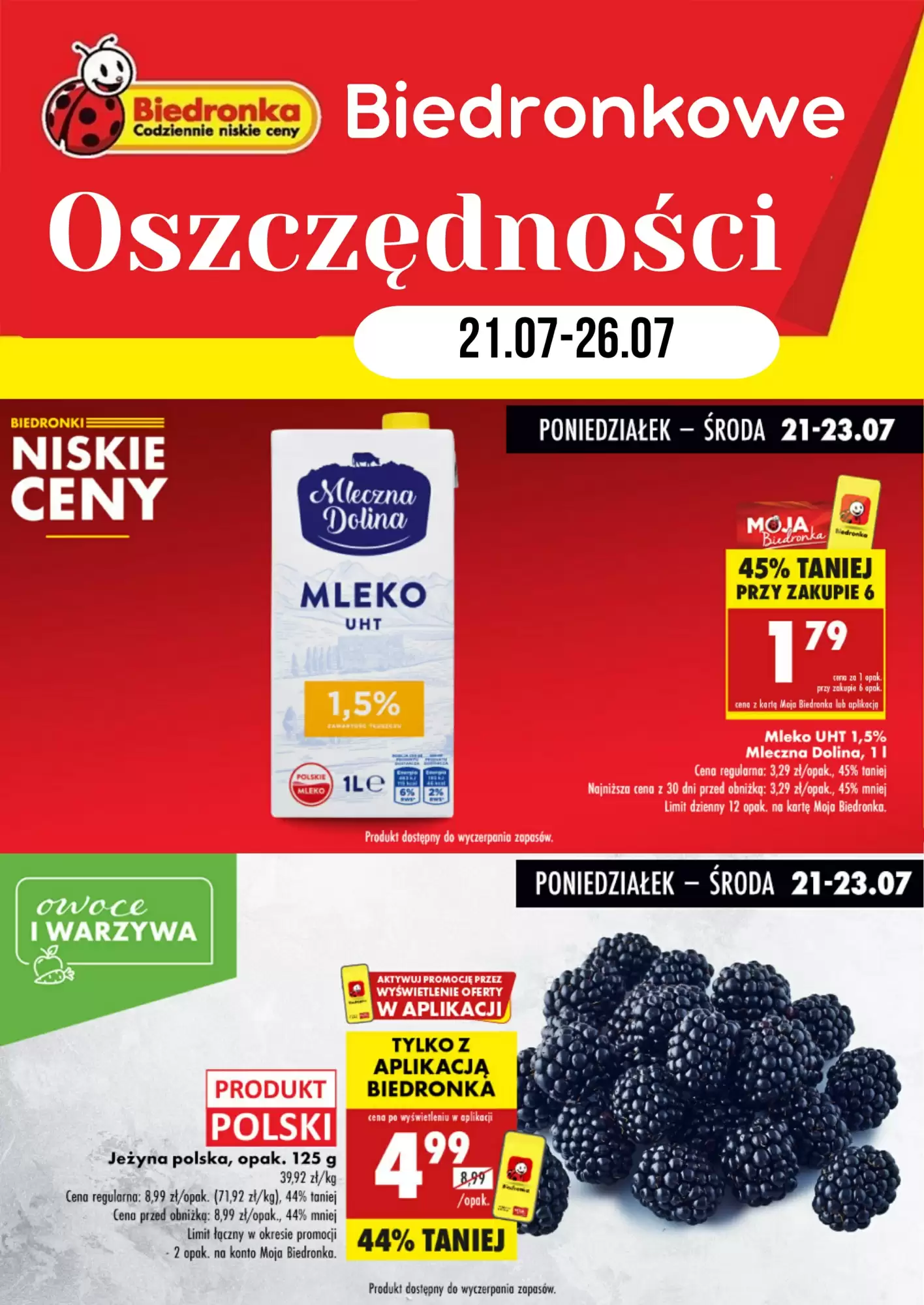 Gazetka Biedronka od 21.07.2025 do 26.07.2025
