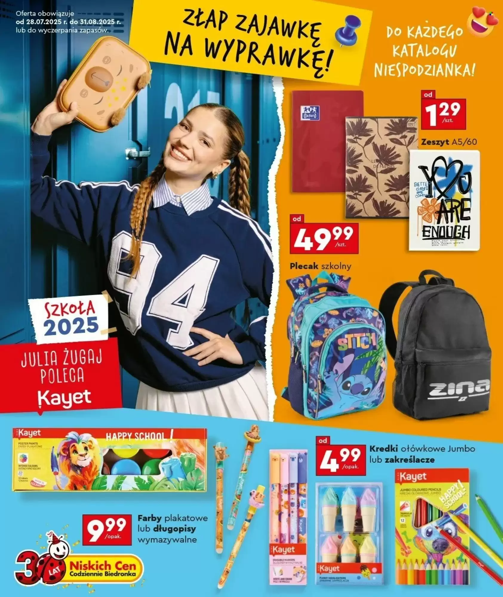 Gazetka Biedronka od 28.07.2025 do 31.08.2025