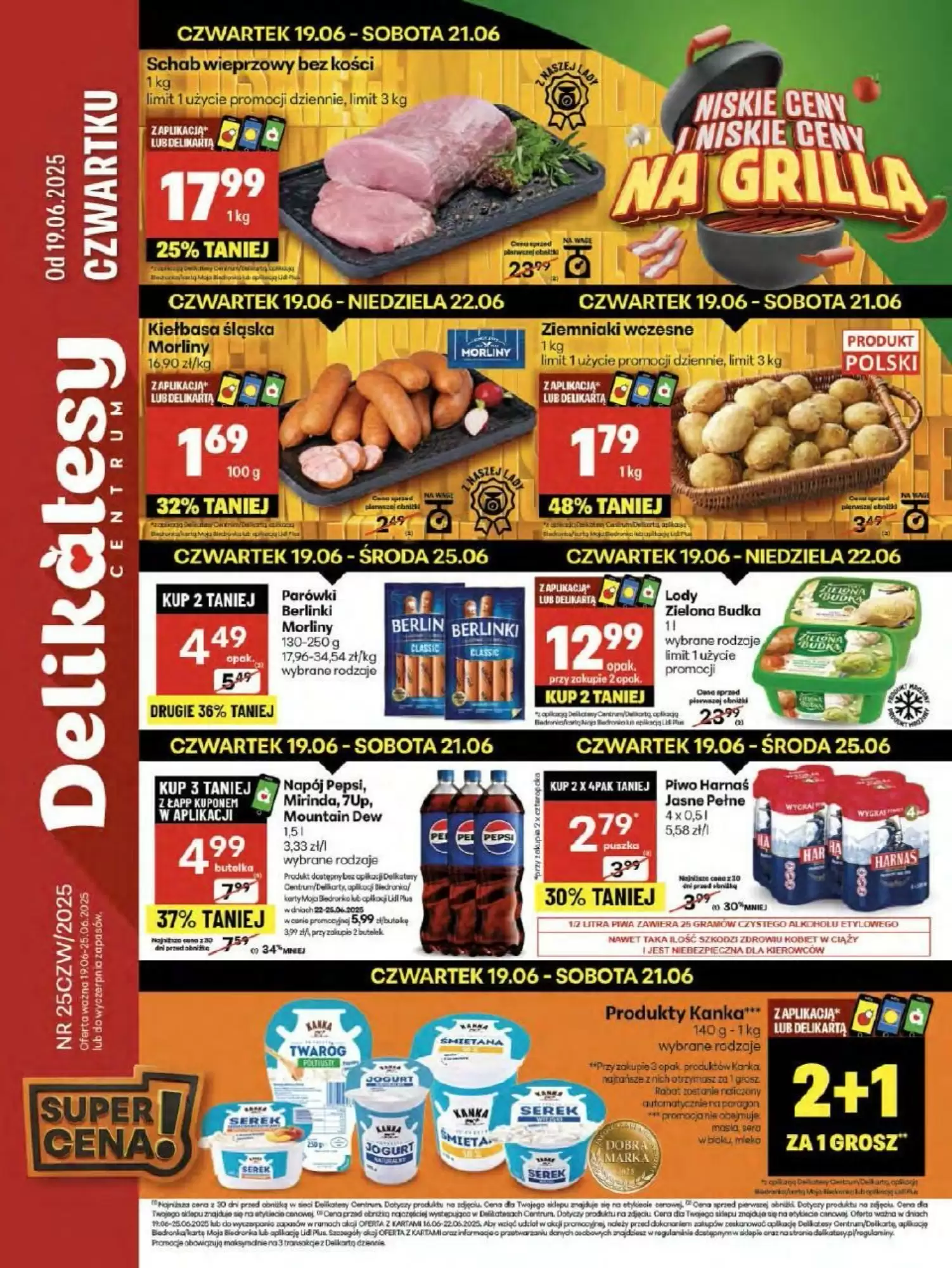 Gazetka Delikatesy Centrum od 19.06.2025 do 25.06.2025