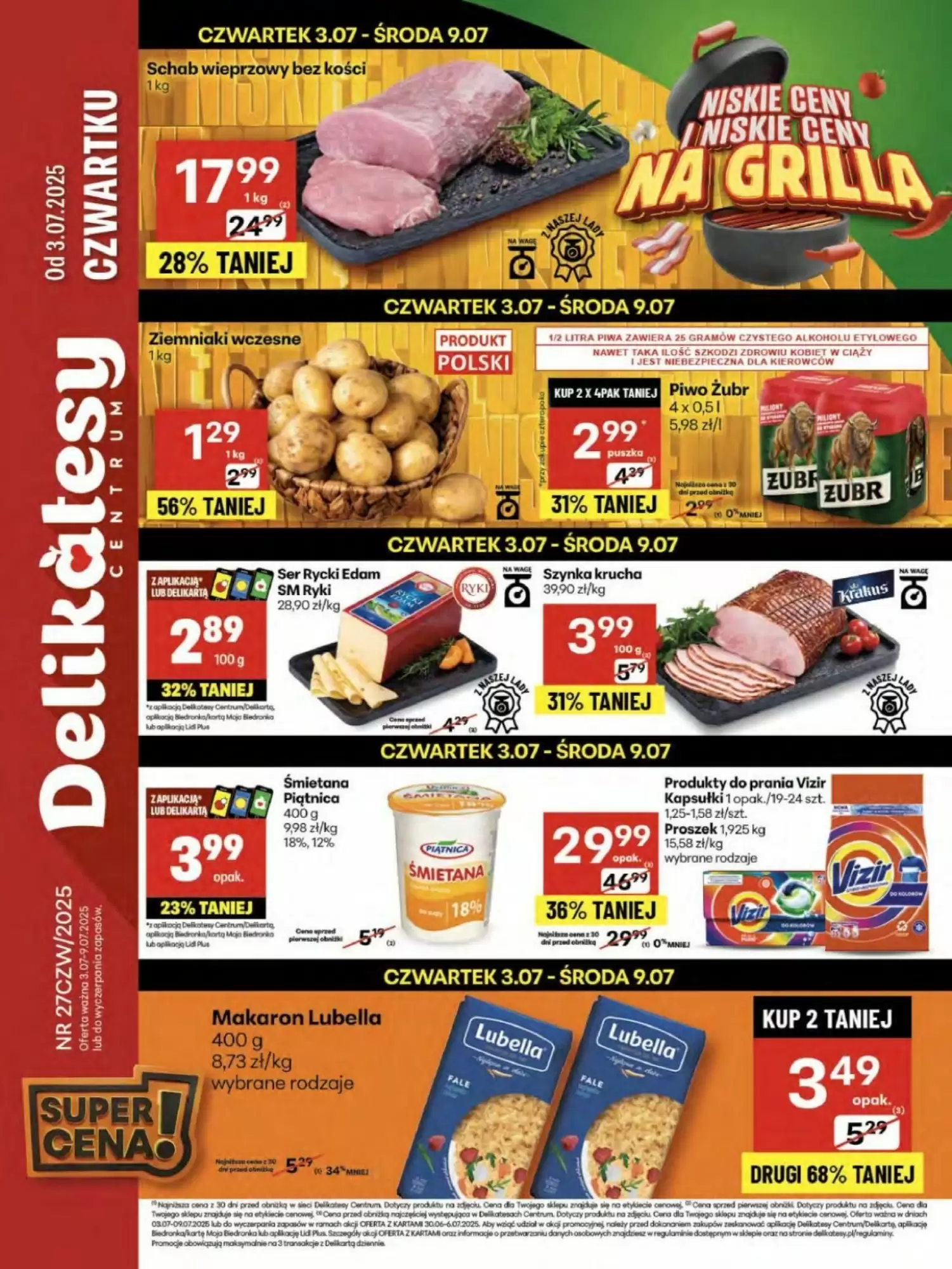 Gazetka Delikatesy Centrum od 03.07.2025 do 09.07.2025